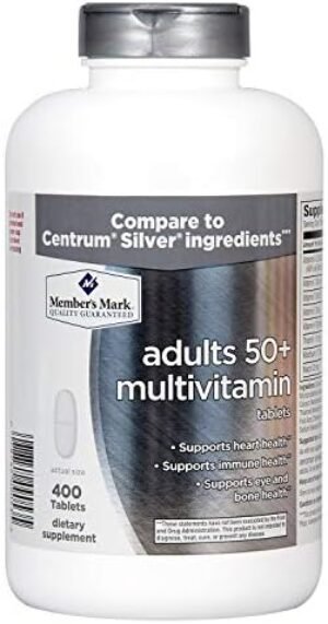 Member's Mark Daily Multivitamin Tablet (Adults 50+ Multivitamin 400 Count)