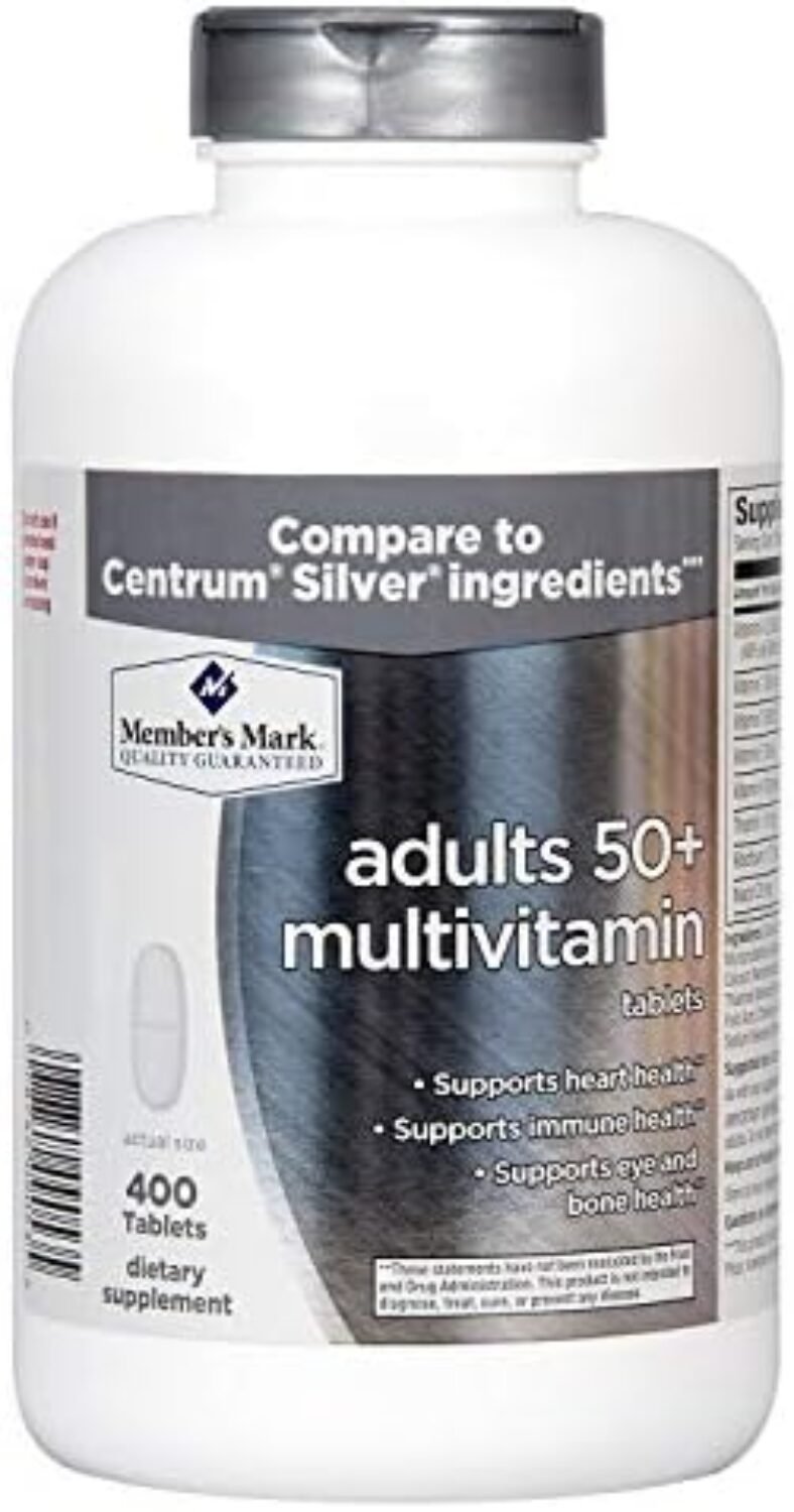 Member's Mark Daily Multivitamin Tablet (Adults 50+ Multivitamin 400 Count)